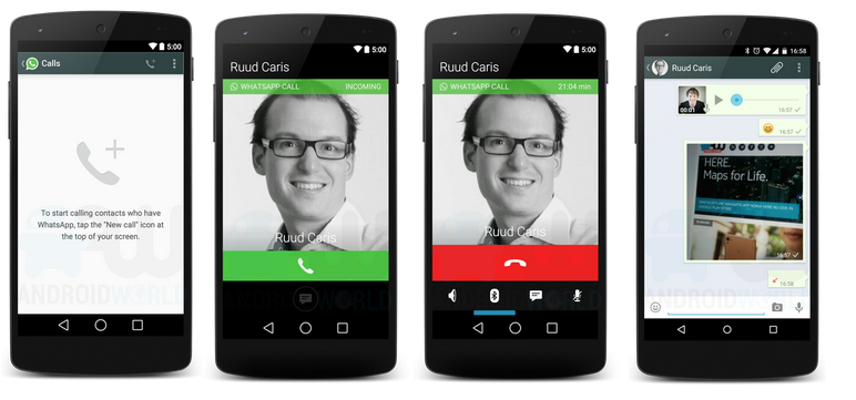 Whatsapp Voice Call Feature Leaked Screenshots